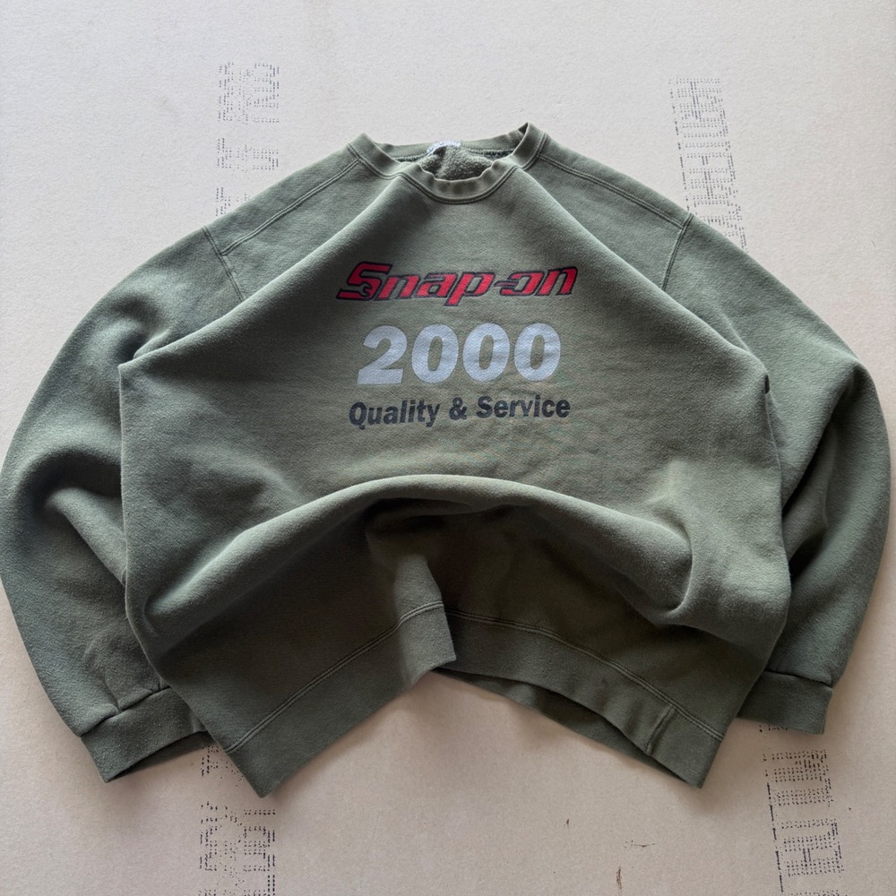 Vintage Y2K 2000 Heavyweight Snap-on Racing Crewneck